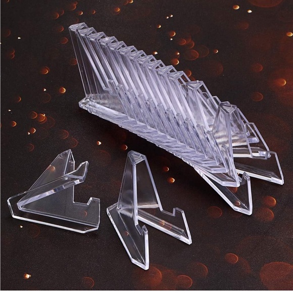 New in box package of 15 clear acrylic easel stands 2.16 inch height from Hipiwe - Picture 13 of 13